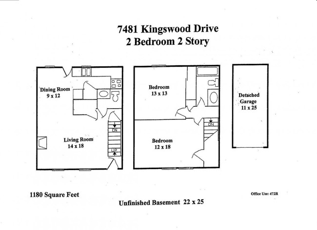 2BR/1.5BA 2 Story - The Villas at Kingswood