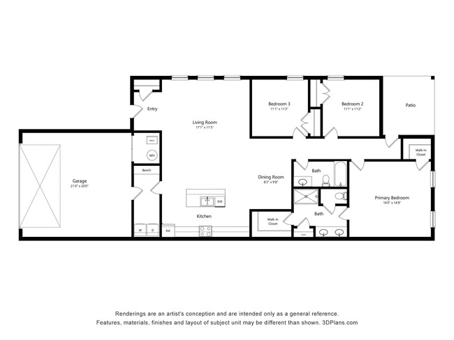 Floorplan - Weldon Reserve Garage Included