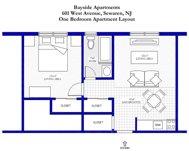 1BR/1BA - Bayside Apartments