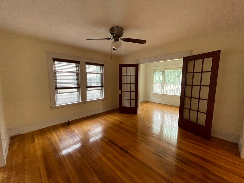 Newly painted living room - cream color - 92 Harnden Ave