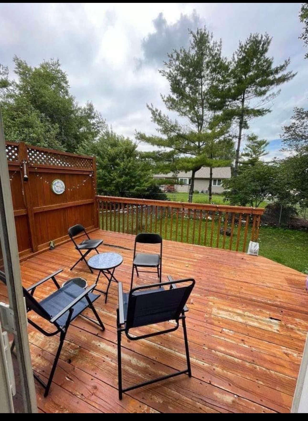 Deck with fenced backyard - 5465 Marsh Rd