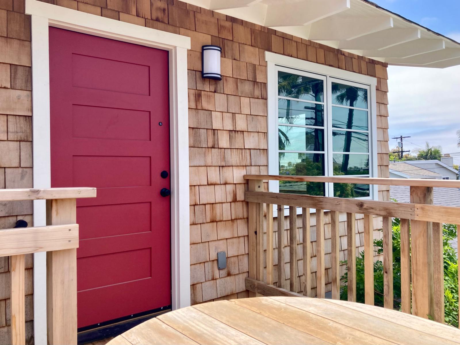 entry door from deck - 624 Bonair St