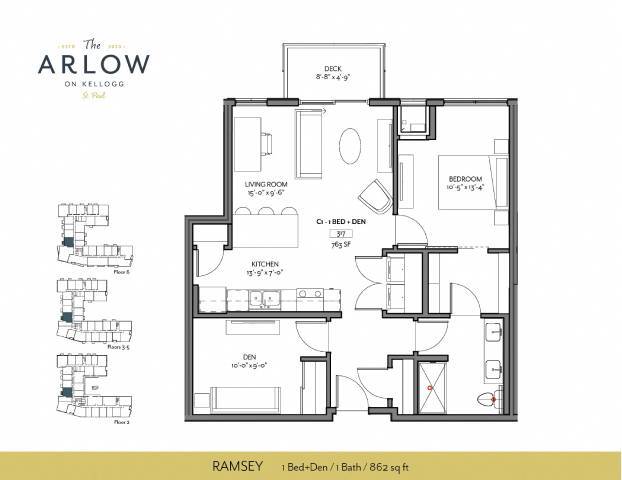 Floorplan - The Arlow on Kellogg