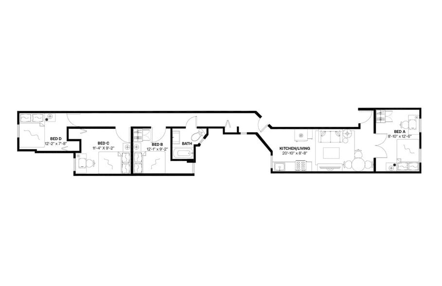 Building Photo - Room in Shared 4 bed/1 bath home