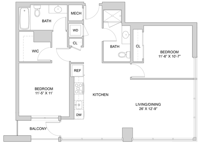 Floorplan - The Modern at Art Place