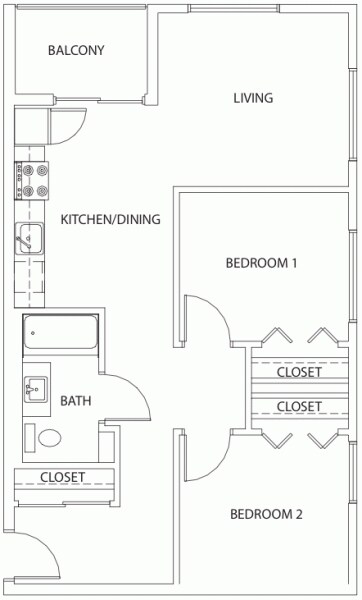 2BR/1BA - Shaver Green