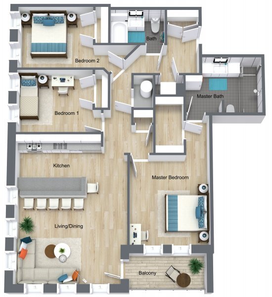 3 Bd 2 Ba U10 - 5055 S Dorchester Ave