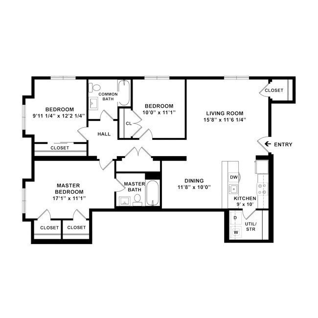 Floorplan - Manor Flats Off Sansom