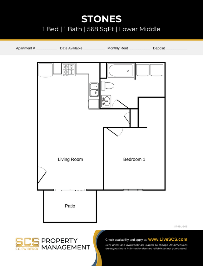 Floorplan - Birchwood Apartments