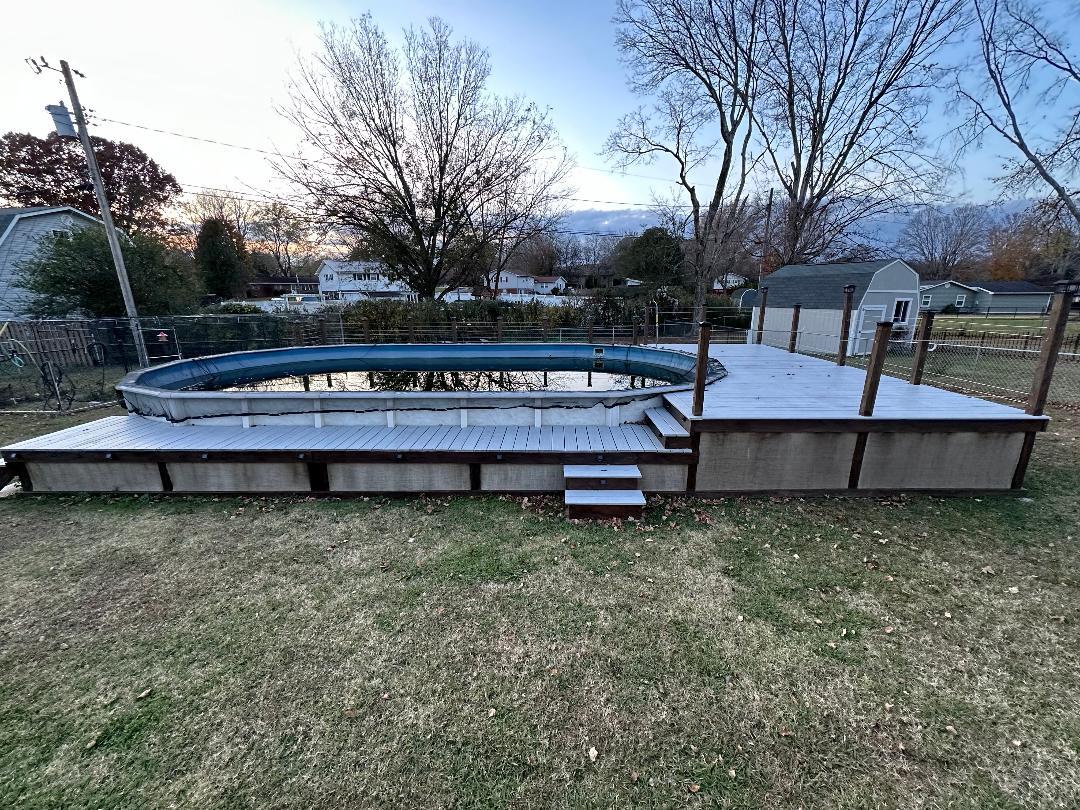 Back Yard Pool Fenced - 4737 E Circle Dr NW
