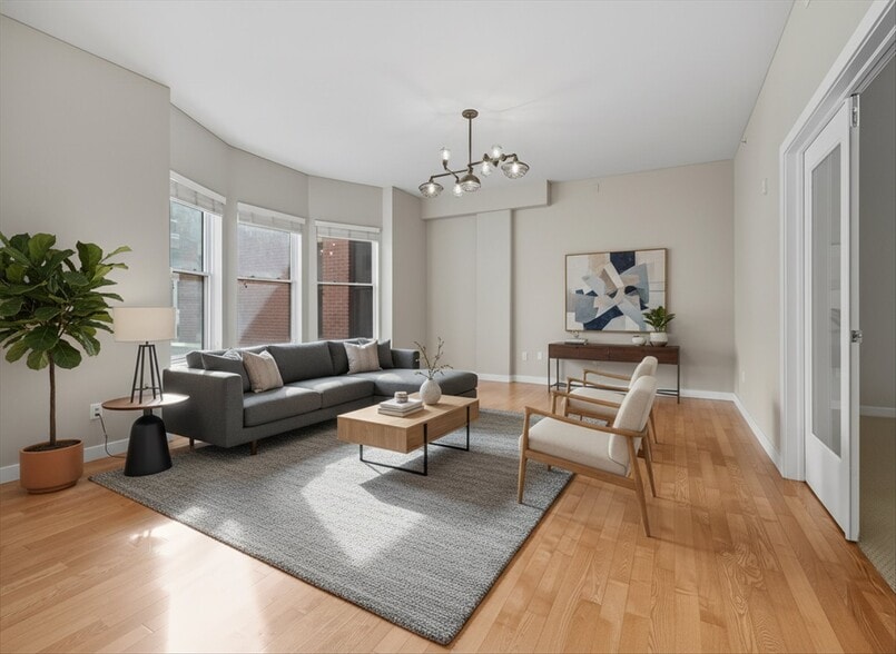 Virtual Staged Living Room - 410 Acoma St