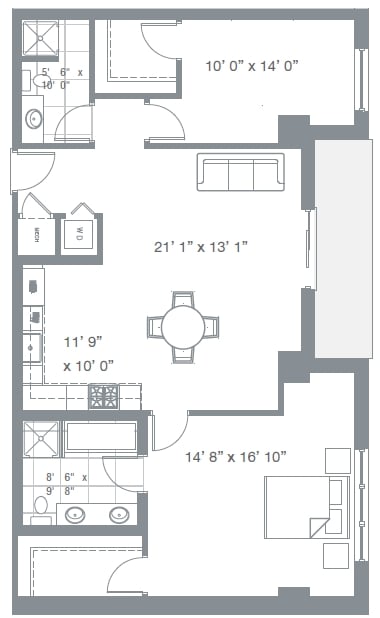 2BR/2BA - Watermark Condos