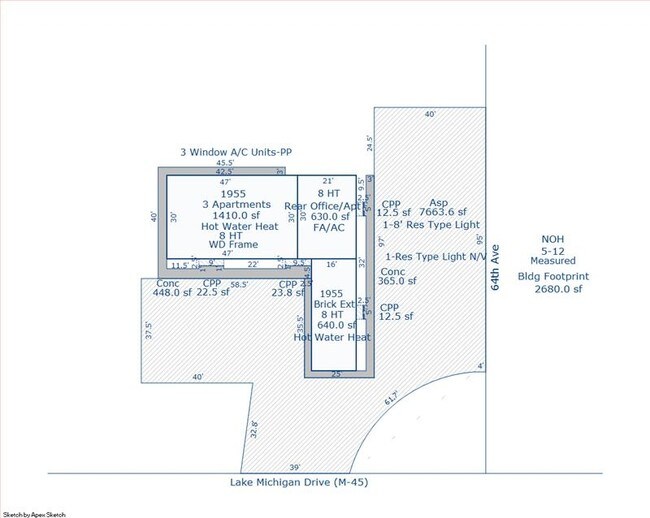 Floorplan - 6401-6412 Lake Michigan Dr