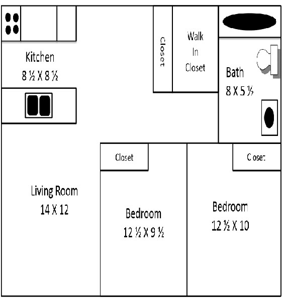 Floorplan - Diamond Village Apartments