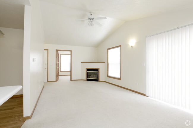 2 Bedroom 1 Bath - Living Room - Creekside Apartments