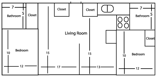 2BR/2BA - University Digs Apartments