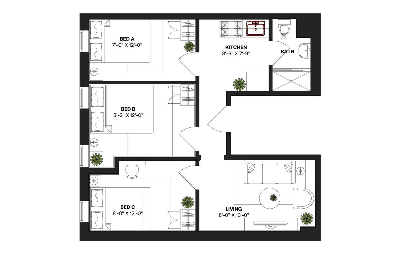 Building Photo - Room in Shared 3 bed/1 bath home