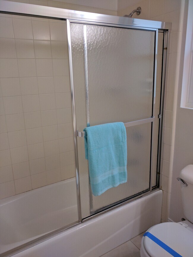 New shower doors - 2206 Graham Ave