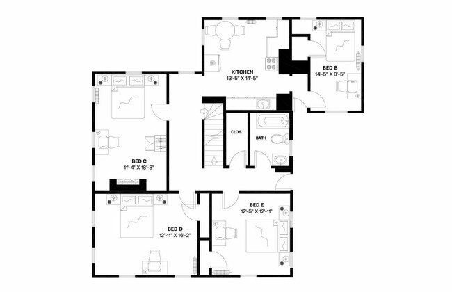 Building Photo - Private bedroom in 9 bed/2 bath Home