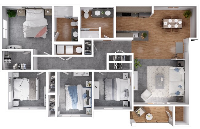 Floorplan - Riverview Apartments