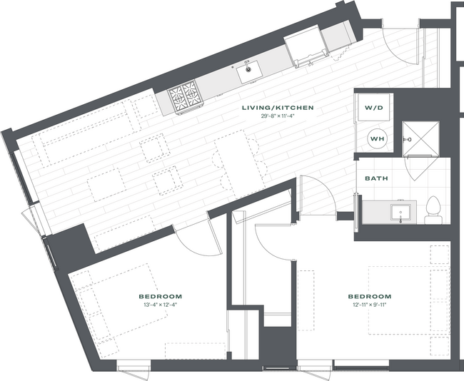 Floorplan - Triangle Square