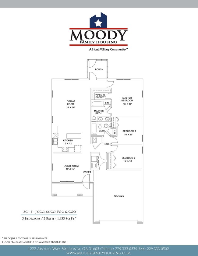 Floorplan - Moody Family Housing