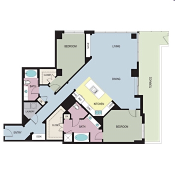 2BR/2BA - 7 Riverway