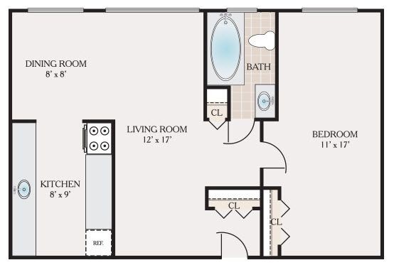 Floorplan - Dorilyn Terrace Apartments