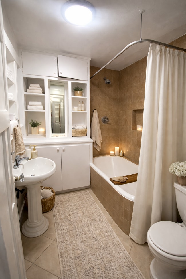 Virtually Staged Bathroom - 7270 1/2 Fountain Ave