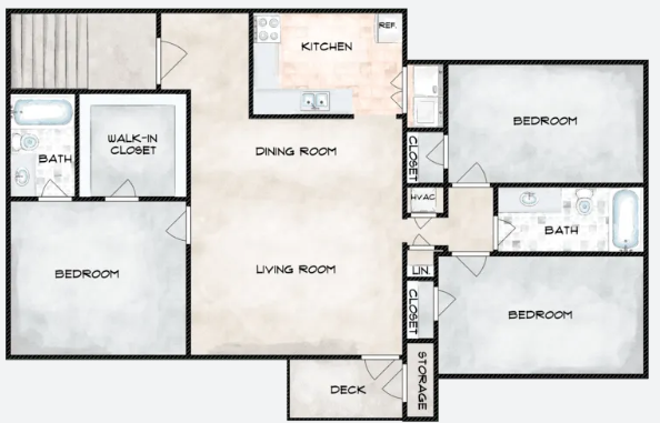 3x2 - Dover Glen Apartments