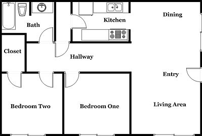 2BR/1BA - Waterman Apartments