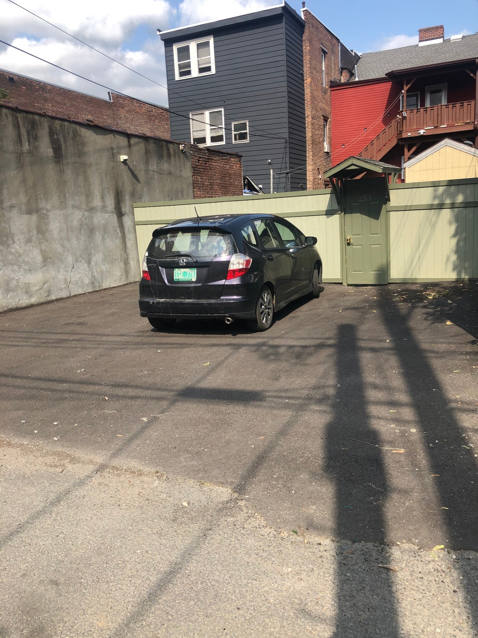 Rear Parking and locked gate - 253 4th St