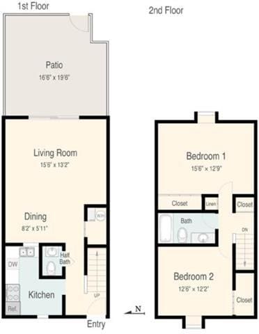 Floorplan - Stratford Hills Apartment and Townhomes