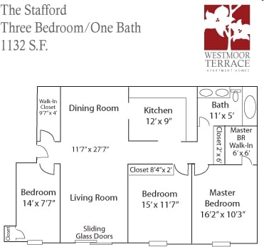 3BR/1BA - Westmoor Terrace