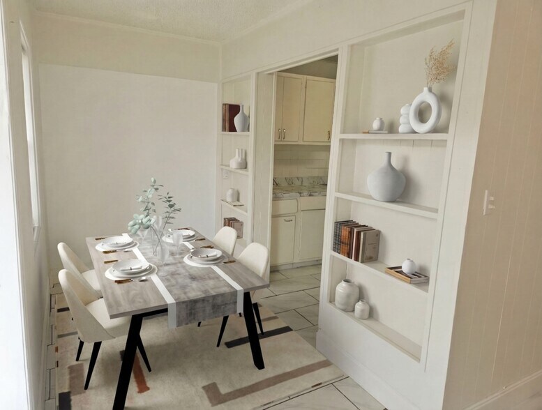 Dining Area with Built Ins - 18 North Ct