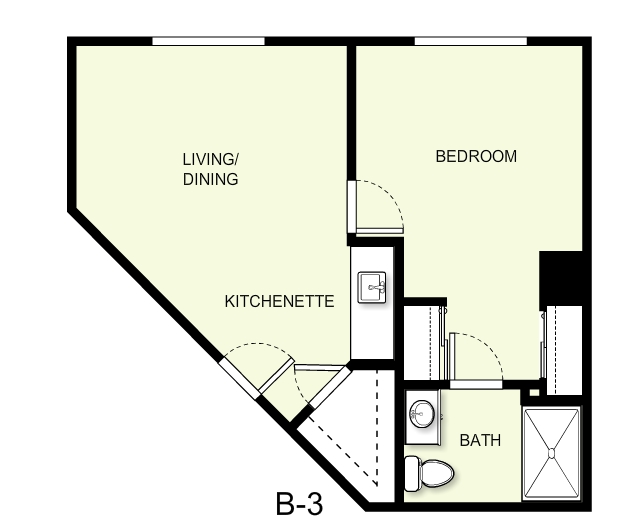 1BR/1BA - The Bonaventure