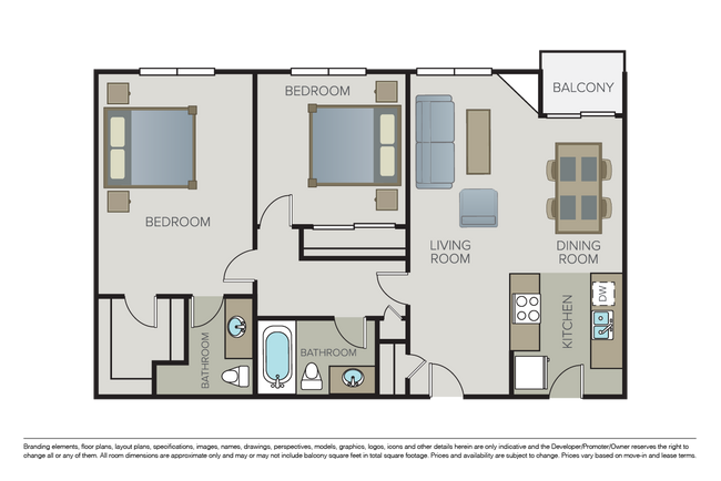 Plan 2C - The Village at Toluca Lake
