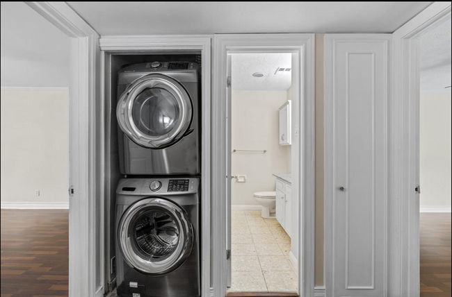 Upstairs Stackable Washer and Dryer - 5239 Arboles Dr