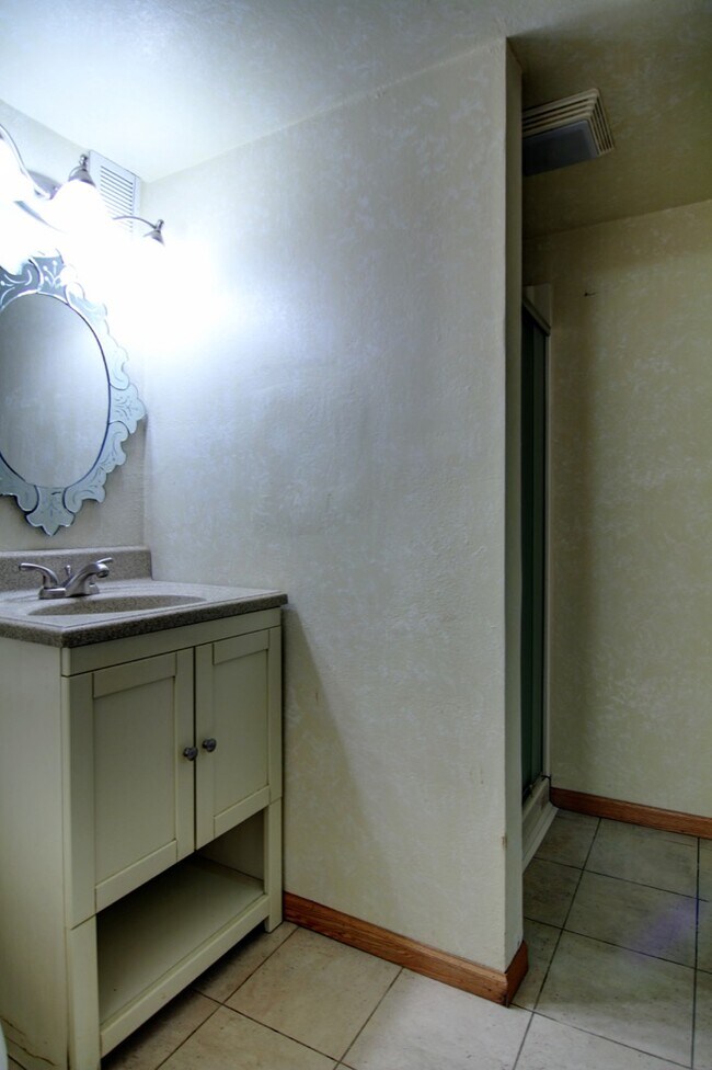 Basement level bathroom, shower on the other side of the wall! - 5427 Xerxes Ave S