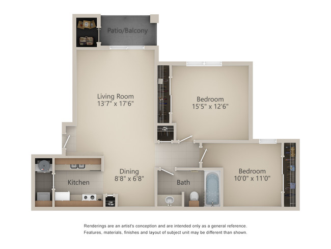 Floorplan - Indian Creek Apartments