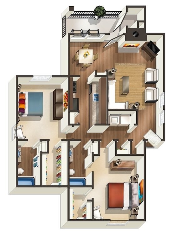 2 BED / 2 BATH - Sandshell at Fossil Creek