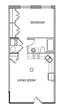 1BR/1BA - The Hancock Building