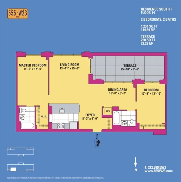 Floorplan - 555 West 23rd Street