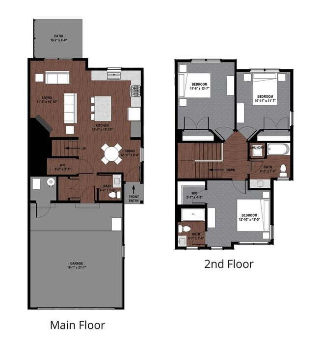 Primary Photo - Lilac | Three Bedroom - no basement