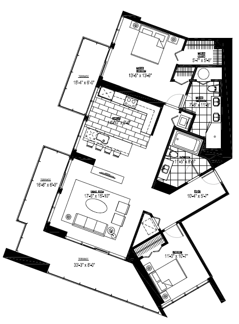 2BR/2BA - Signature Place Tower