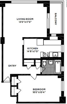 1BR/1BA - 178  Clinton Street