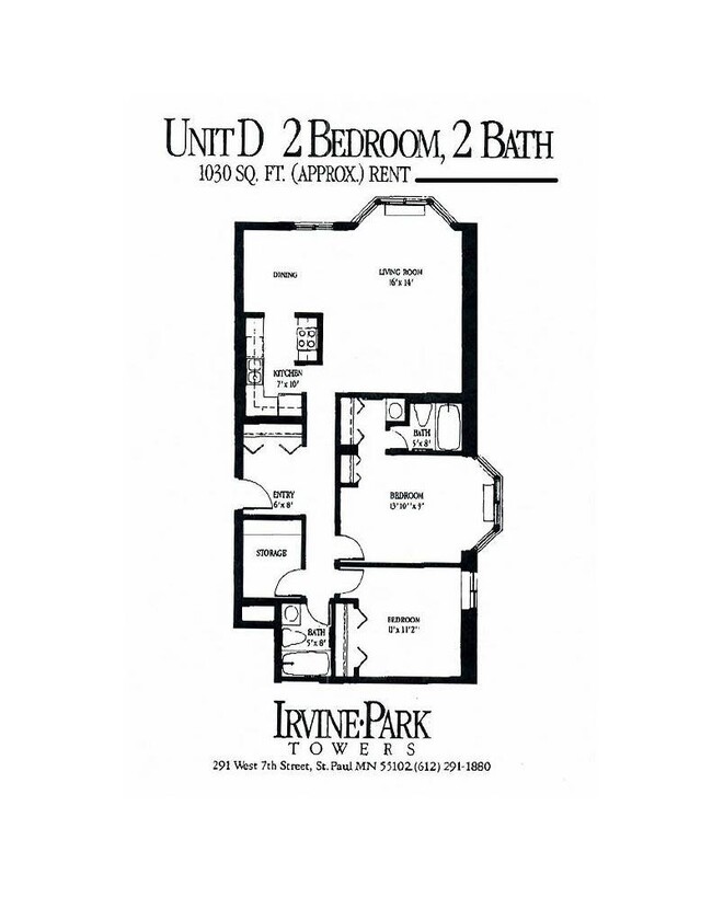 Floorplan - Irvine Park Towers