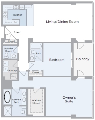 2BR/2.5BA - Silo Point