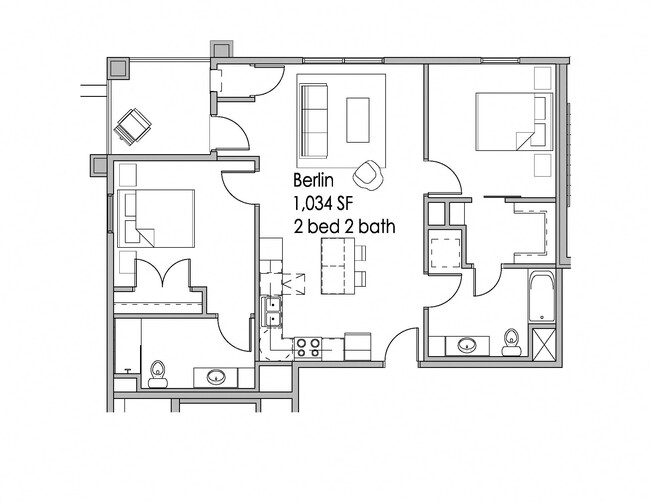 Floorplan - Uptown Apartments