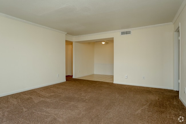 Plan E Living Room - Las Varandas Apartments
